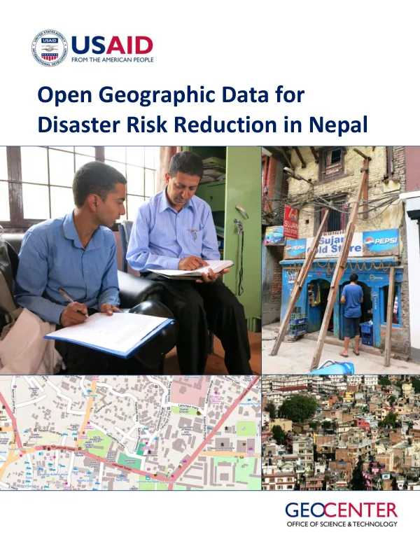 Open geographic data for disaster risk reduction in Nepal