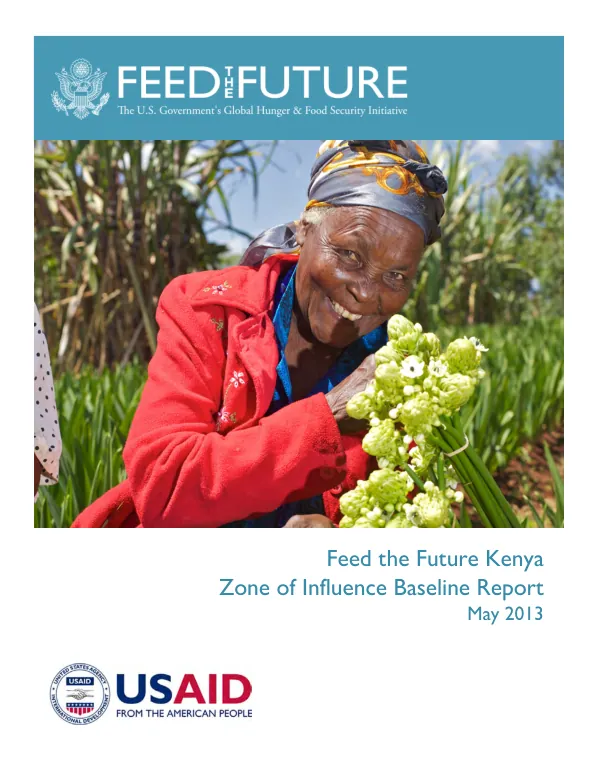 Feed the Future Kenya zone of influence baseline report