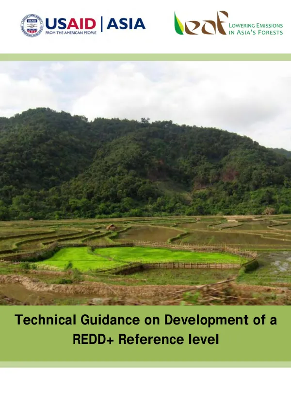 Technical guidance on development of a REDD+ reference level
