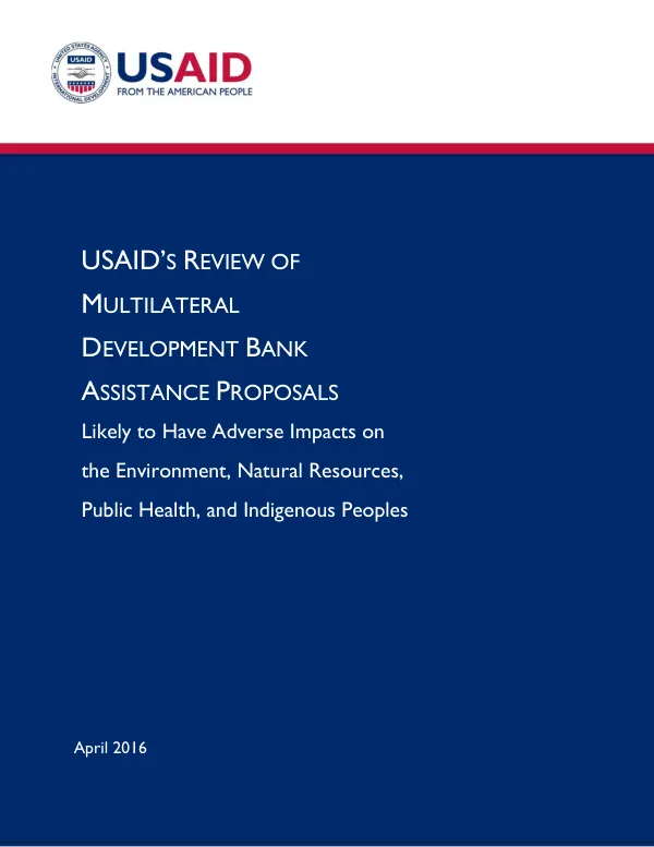USAID water and development strategy : 2013-2018 [overview]