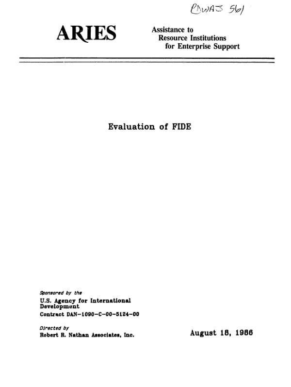 Evaluation of FIDE