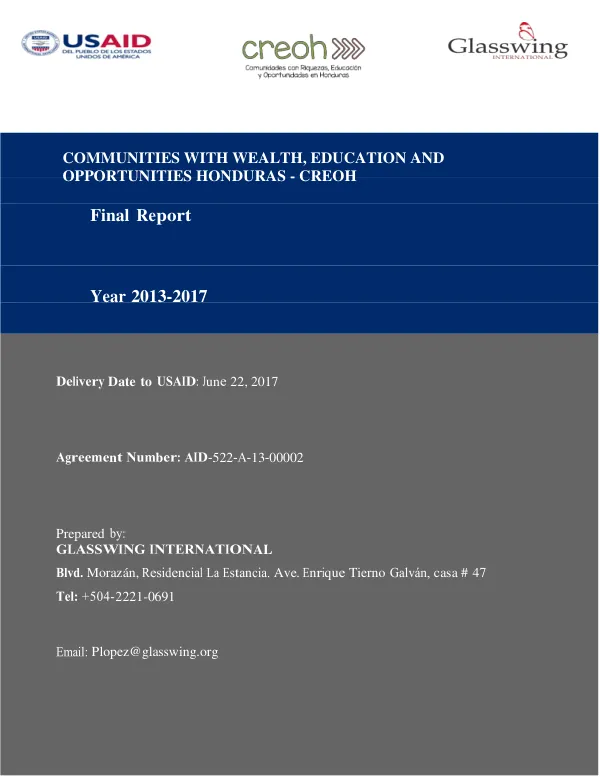 USAID-Tijara provincial economic growth program, February 2008-March 2013 : final report