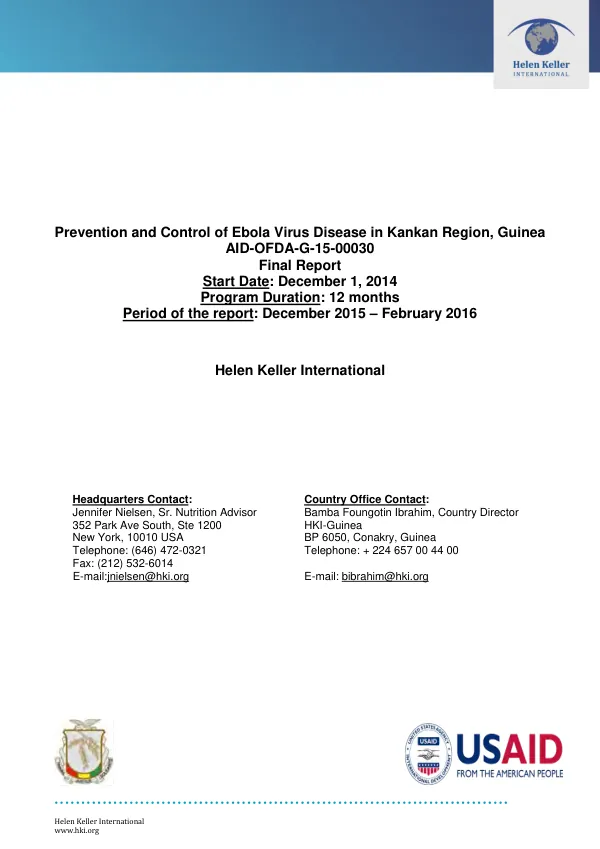Peace in East and Central Africa (PEACE II) program : final evaluation report