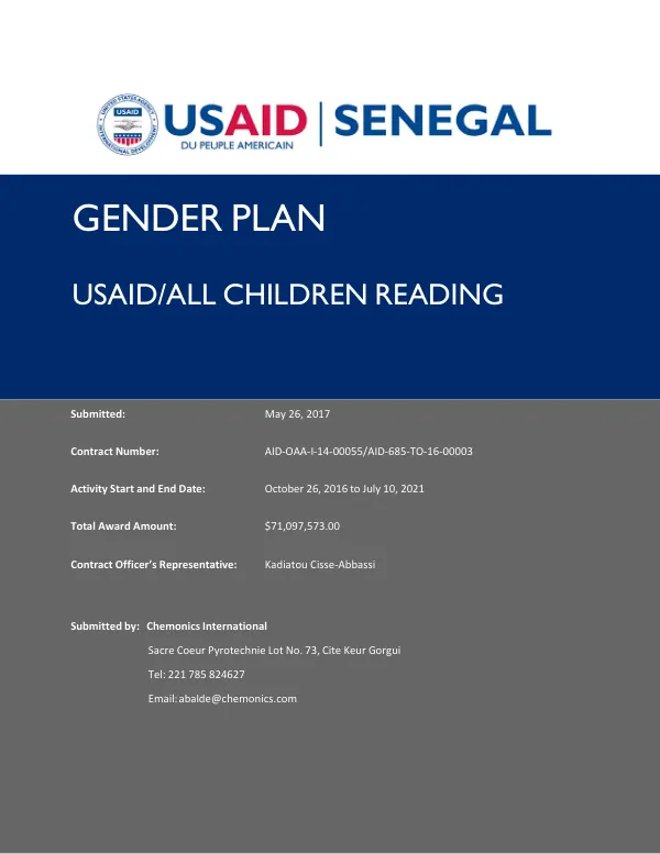 Benin integrated family health project (PISAF) : final report