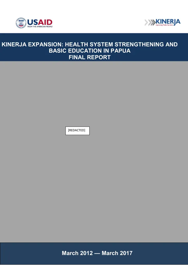USAID/Dominican Republic education portfolio mid-term performance evaluation annexes