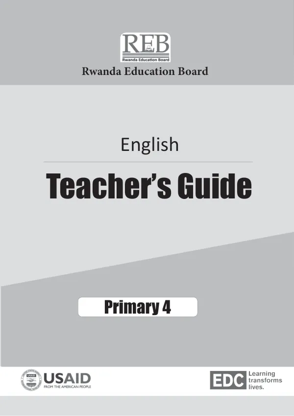 Rwanda: English Teacher"s Guide P4