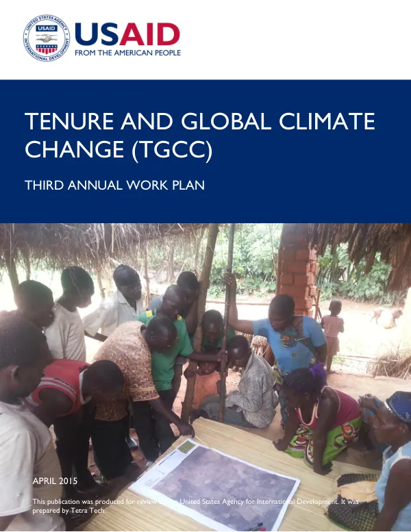 Tenure and Global Climate Change (TGCC) Third Annual Work Plan