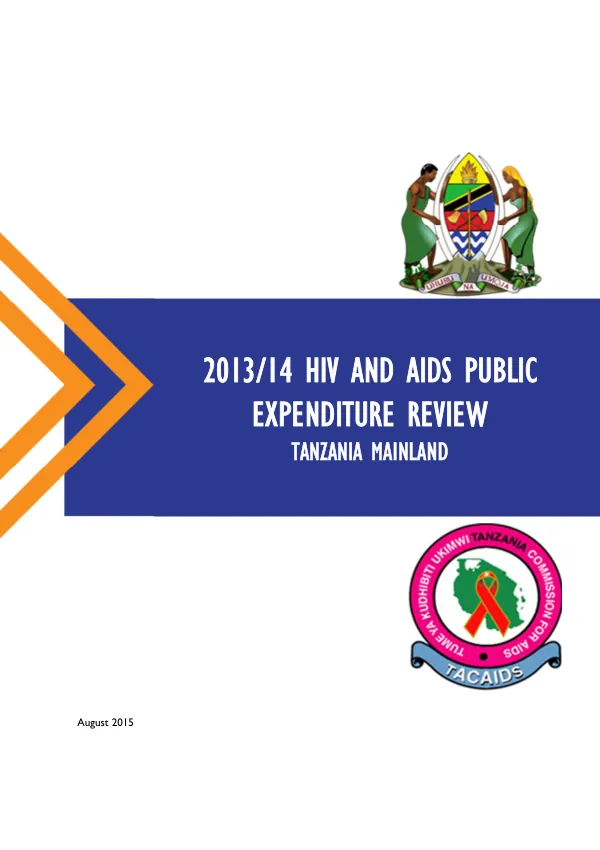 2013-14 HIV and AIDS Public Expenditure Review: Tanzania Mainland