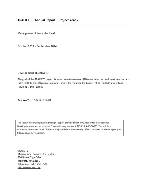 USAID ASSIST Project: India Country Report FY15