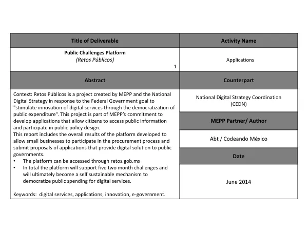 USAID ASSIST Project: Cote d"Ivoire Country Report FY15
