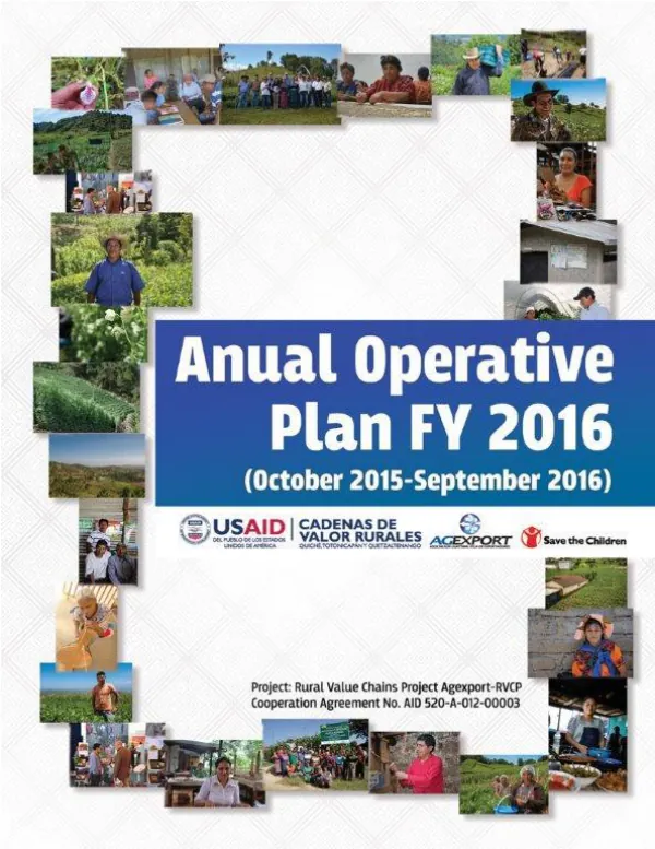Annual Operative Plan FY 2016 RVCP