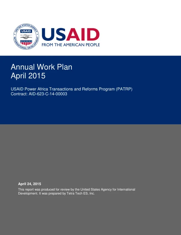 PATRP Year 2 Work Plan