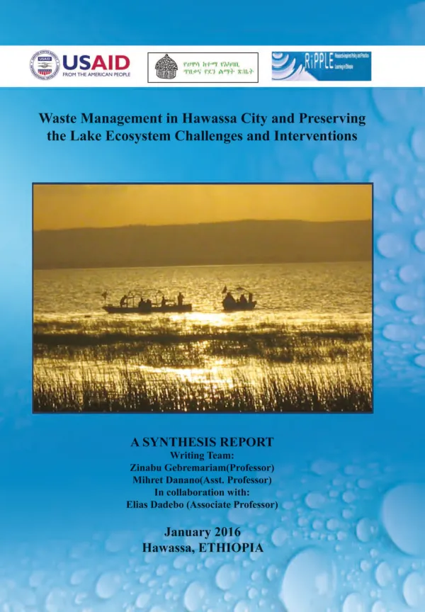 Waste management in Hawassa City and preserving the lake ecosystem challenges and interventions : a synthesis report