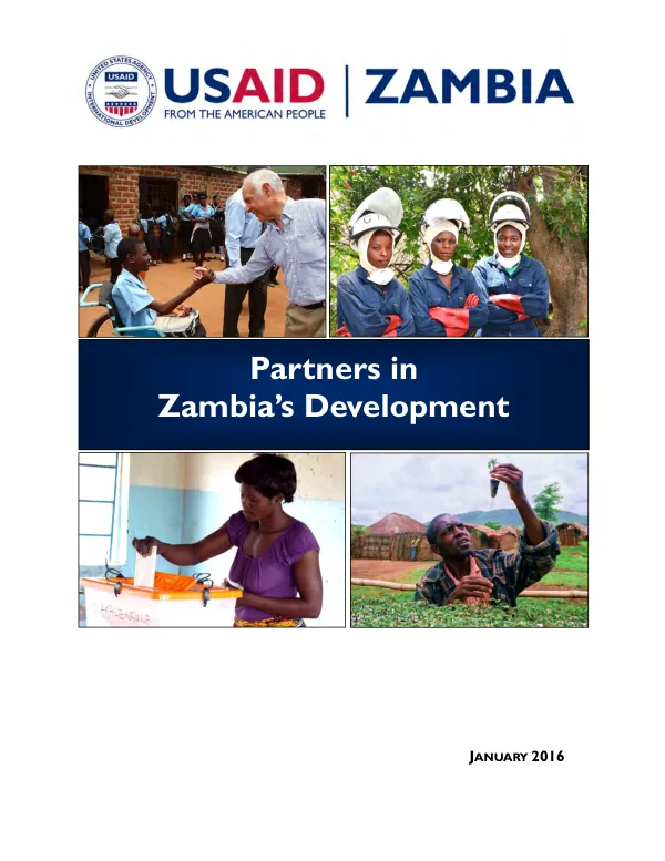 Partners in Zambia"s development