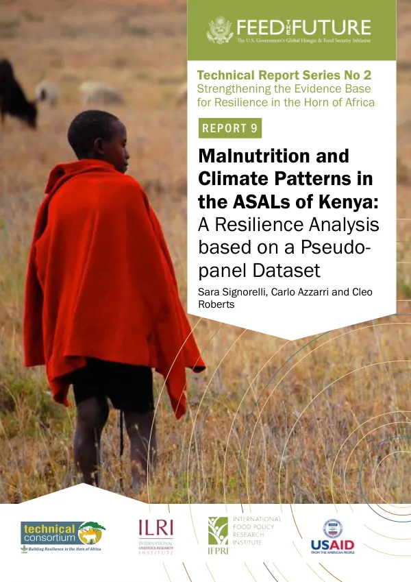 Malnutrition and climate patterns in the ASALs of Kenya a resilience analysis based on a pseudopanel dataset