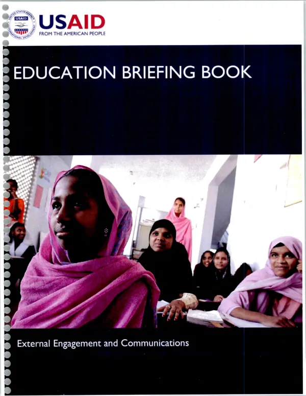 Education briefing book, external engagement and communications