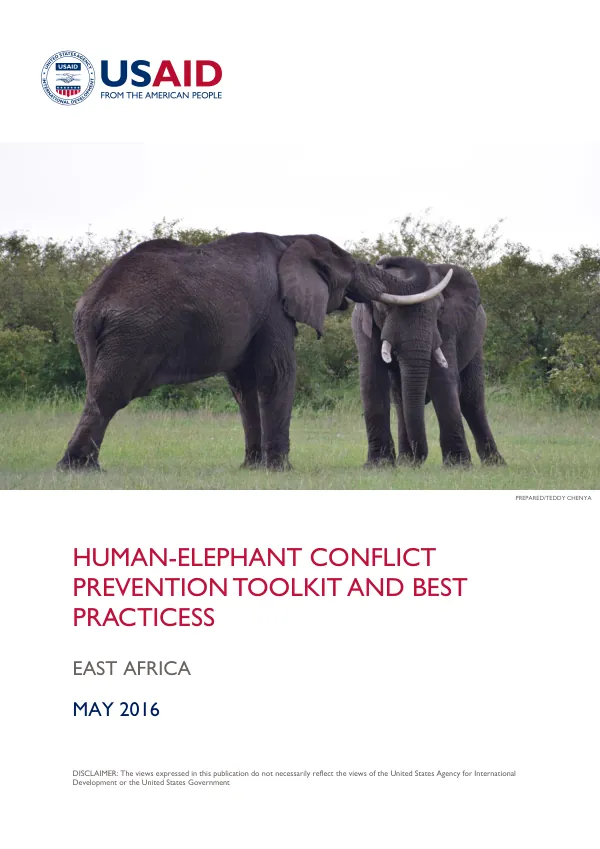 HUMAN-ELEPHANT CONFLICT PREVENTION TOOLKIT AND BEST PRACTICESS