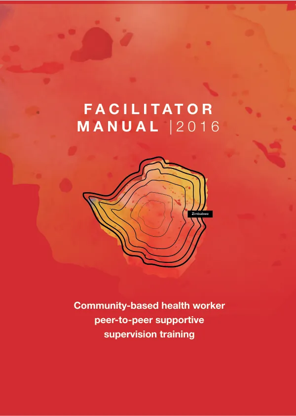 A Community-based Health Worker Peer-to-Peer Supportive Supervision Training, Facilitator Guide