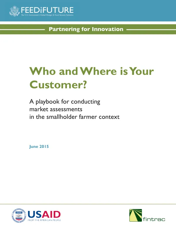 Commercialization Guide: Conducting Market Assessments