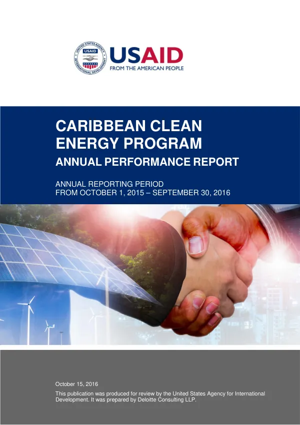 Deloitte_USAID_CARCEP_FY16 Annual Report