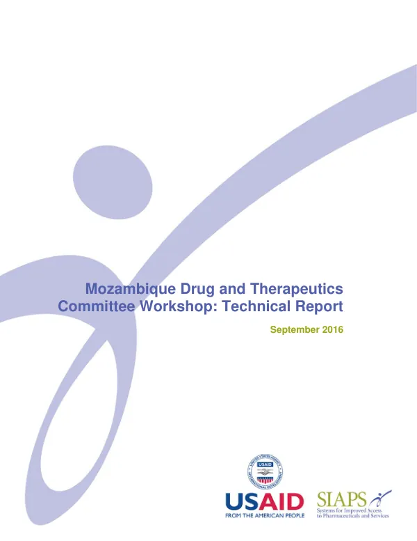 Mozambique Drug and Therapeutics Committee Workshop: Technical Report
