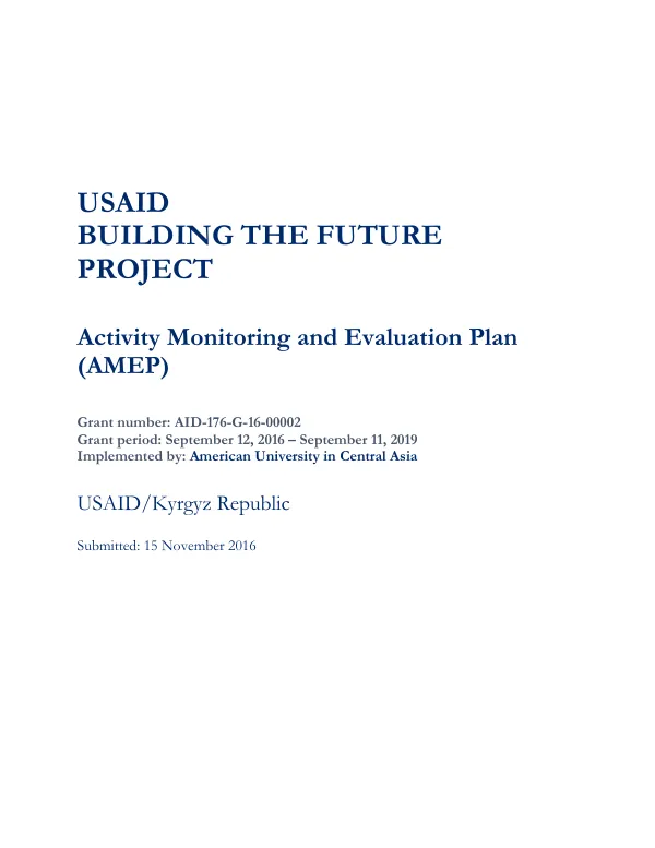 USAID Building the Future Project AMEP