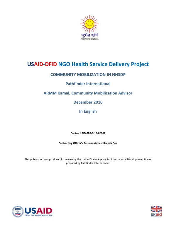 Community Mobilization in NHSDP