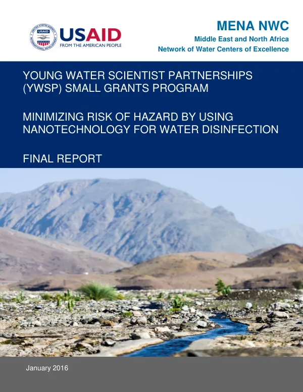 Minimizing Risk of Hazard by Using Nanotechnology for Water Disinfection