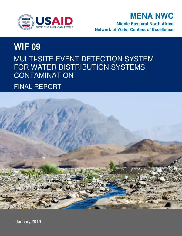 Multi-site Event Detection System for Water Distribution Systems Contamination