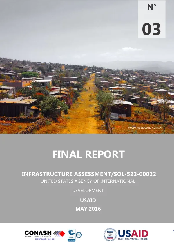 Final report : infrastructure assessment / SOL-522-00022