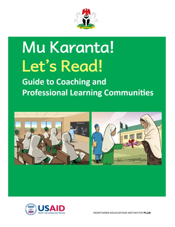 NEI Plus English Mu Karanta! (Let"s Read!) In-Service Guide to Coaching and Professional Learning Communities