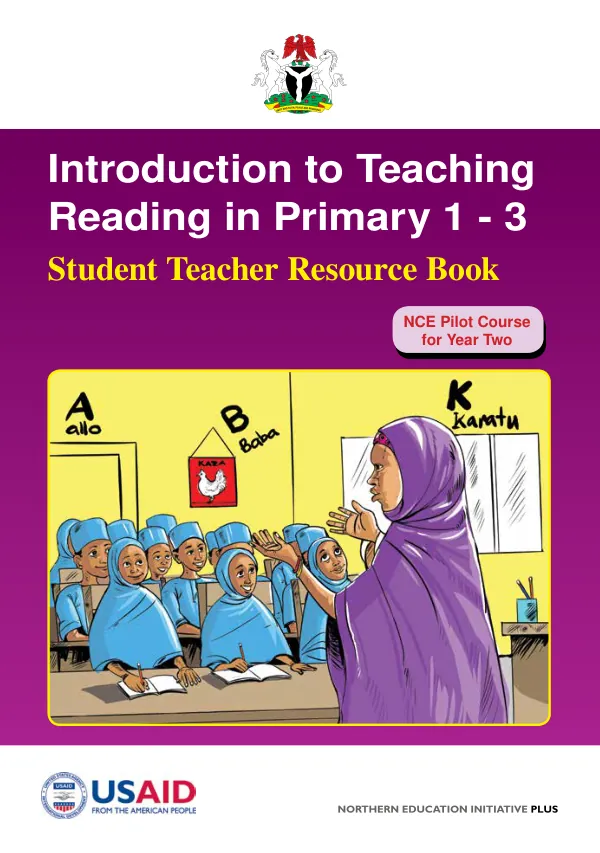 Introduction to teaching reading in primary 1-3 : student teacher resource book (NCE pilot course for year two)