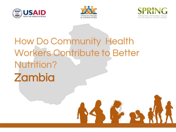 Community Health Worker Nutrition Advocacy Tool for Zambia