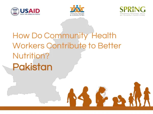 Community Health Worker Nutrition Advocacy Tool for Pakistan