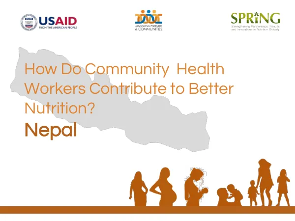 Community Health Worker Nutrition Advocacy Tool for Nepal