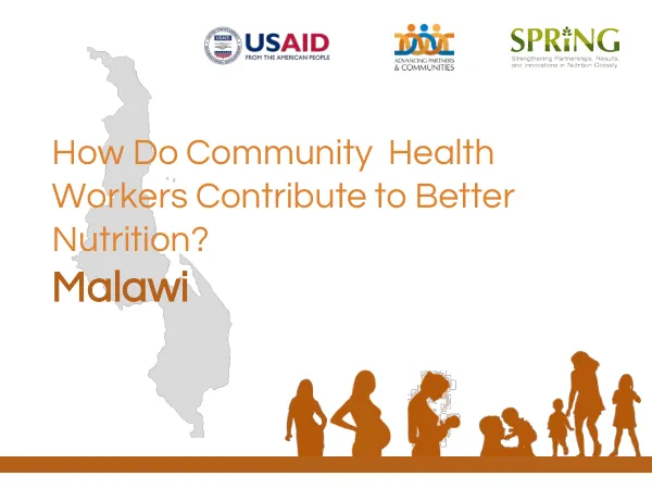 Community Health Worker Nutrition Advocacy Tool for Malawi