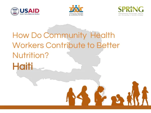 Community Health Worker Nutrition Advocacy Tool for Haiti