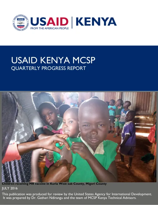 USAID MCSP- Kenya PY2Q3 Progress Report_ July 31 2016 (April - June 2016)