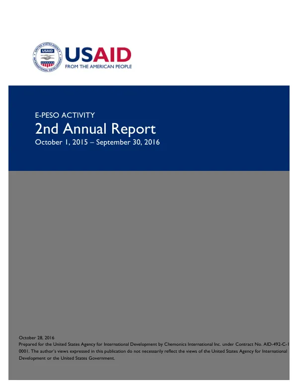 Philippines_E-PESO_Year 2 Annual Report_Sep_2016