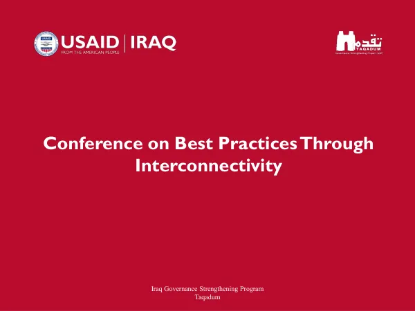 Conference on Best Practices Through Interconnectivity
