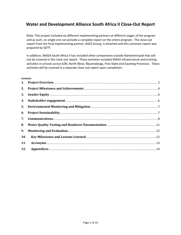 APHIAplus IMARISHA Household Vulnerability Baseline Assessment Report, NAL, Kenya