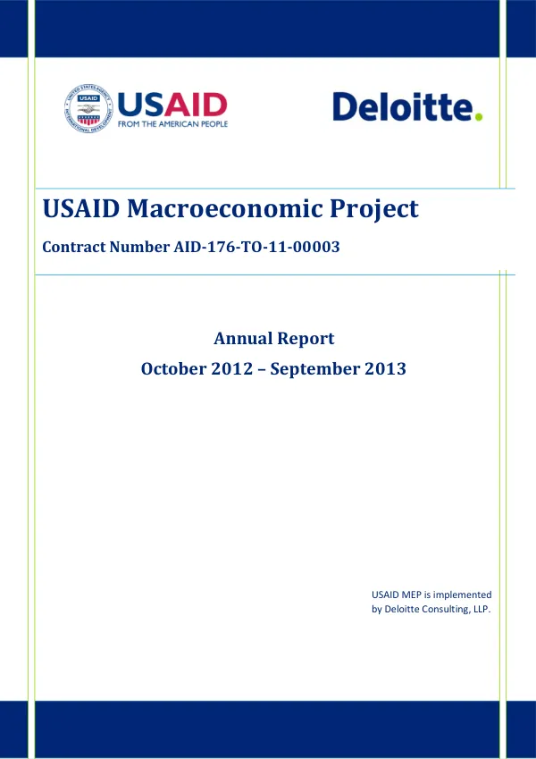 Y2 MEP Annual Report Oct. 2012-Sept. 2013