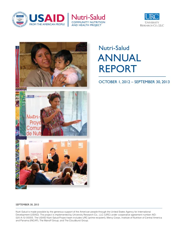 Nutri-Salud Annual Report - 2013