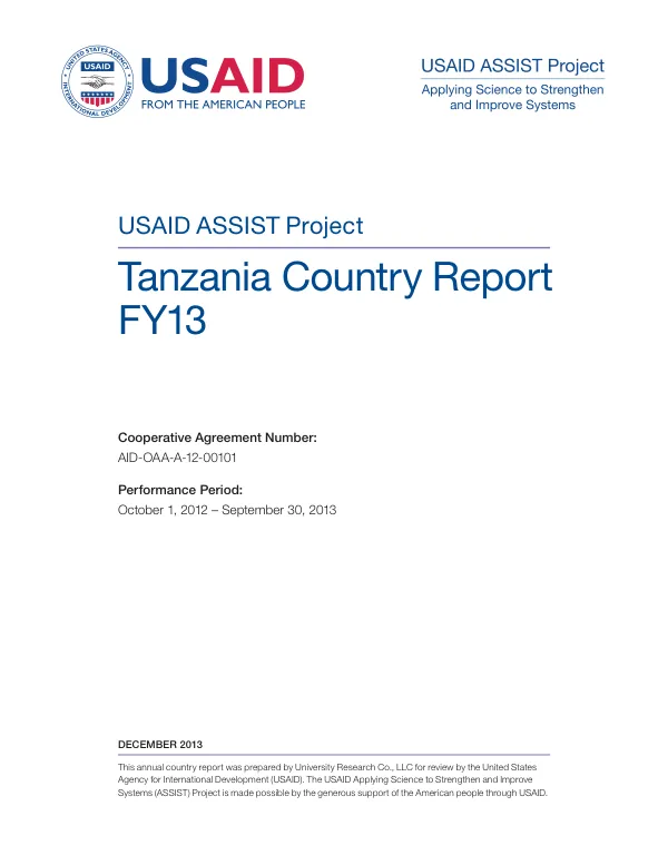 USAID-DFID NGO health service delivery project : nutrition indicators reporting instructions