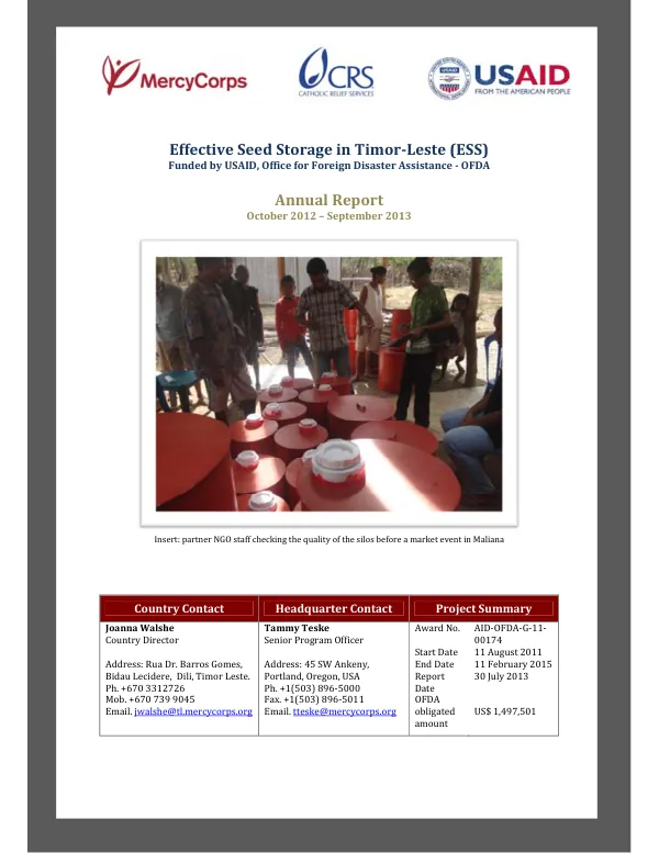 Mozambique cell phone savings pilot project endline report