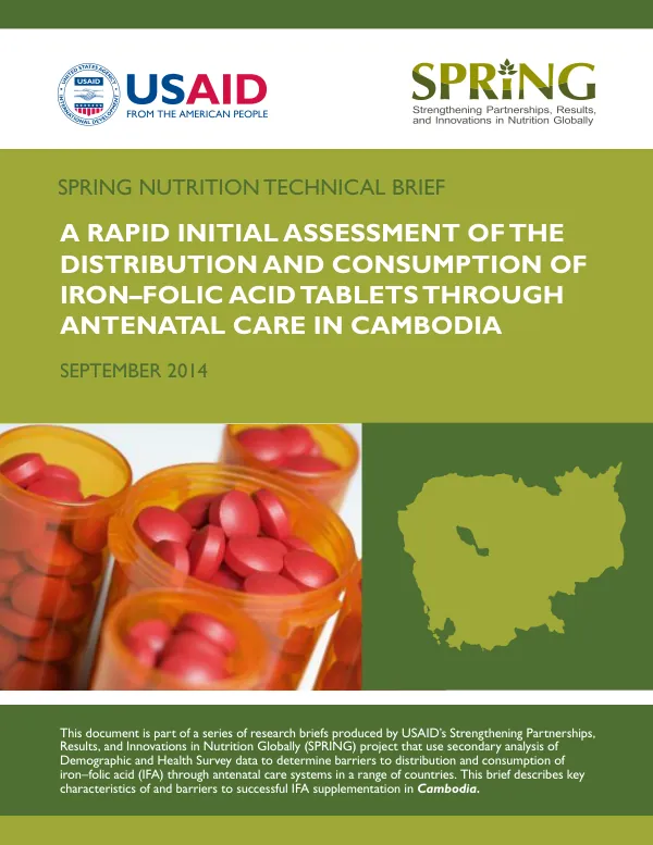Burkina Faso : improving malaria prevention, diagnosis and treatment by investing in supply chains : support under the USAID | DELIVER project