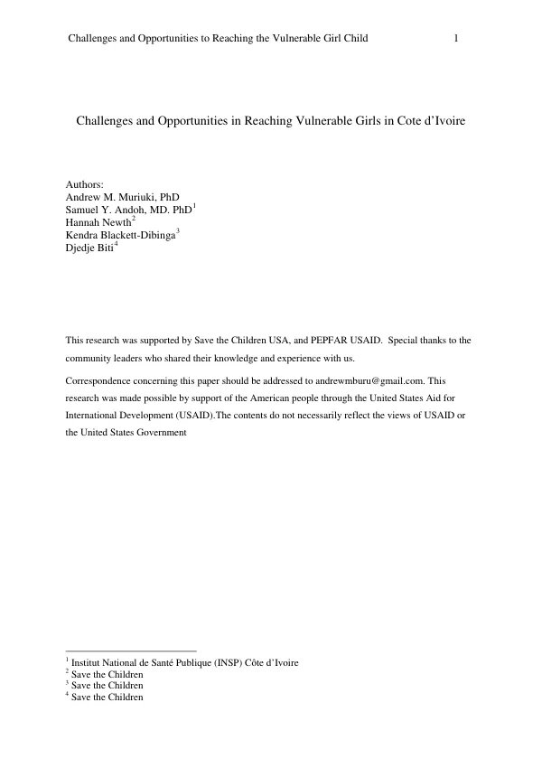 Financing of universal health coverage and family planning : a multi - regional landscape study and analysis of select West African countries : Niger
