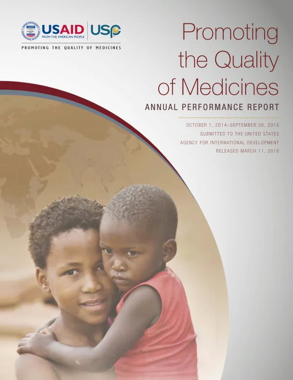Promoting the quality of medicines annual 2016 performance report