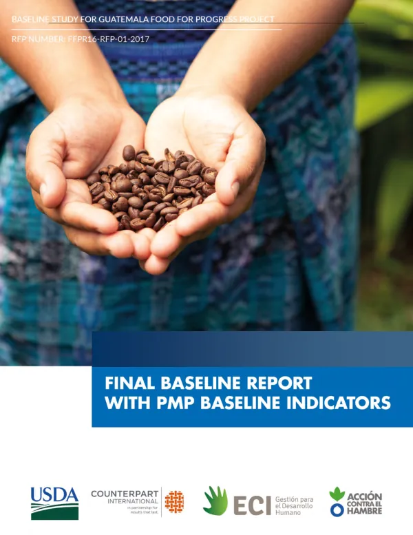 [USDA] Baseline study for FY 2016 Guatemala food for progress project