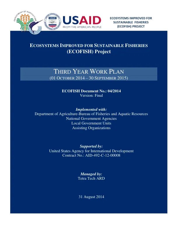 WALIS: Year 2 Annual Report: 1 October 2016 - 30 September 2017, Year 3 Work Plan: 1 October 2017 - 30 September 2018